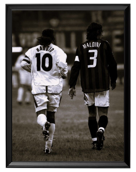 Roberto Baggio y Paolo Maldini